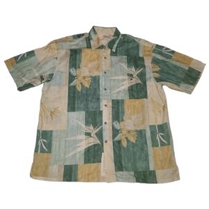 Bamboo Cay VINTAGE‎ Tropical Hawaiian Front Pocket Shirt